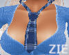 Plaid Neck Tie Blue