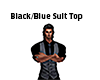 Black/Blue Suit Top