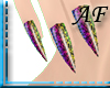[AF]Rainbow Giraffe Nail