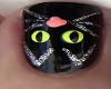 Halloween Black Cat Nail