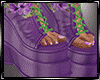 Laced Platf Boots Violet