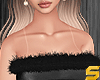 ✿ Black Fur Top