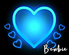 (+) Neon Heart Blue
