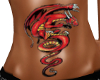 Dragon stomach tattoo