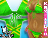 !KJ Racer Green Bikini