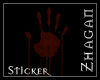 [Z] BloodyHand Sticker 