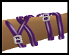 purple ribbon bracelet 