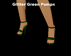 Glitter Green Pumps