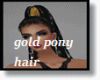 gold pony hair