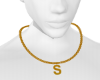 S Gold Necklace