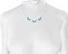 H' Blue Butterfly neck