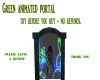 Green animated portal