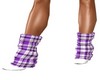 Plaid Purple boots