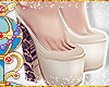 ☆ Tan Platform Heels