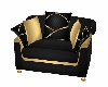 K-MO~Blk n Gld Chair