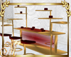 gold red Bar Counter wit