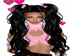 Black Hair Pink Bows