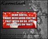 Dear Santa, I know...