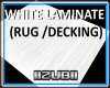 WHITE Laminate / Rug