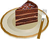 Vday Chocolat Cake Slice
