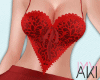 Aki Heart Dress Red