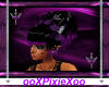 purple & black goth hair
