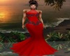 Red Formal Fishtail Gown
