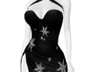 Black snowflakes dress