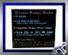 *T* Event/Room Rules
