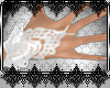 *D White Lace Gloves