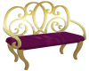 purple&gold bench