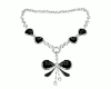 Black Bow Jewelry Set