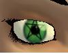 Green pentagram eyes