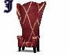 Red and Cream Wingback