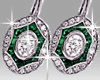Diana Earrings Emerald