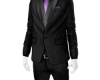 Grey Purp Textured Suit