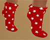 Stars Socks Short Red F
