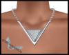 V - Silver Necklace