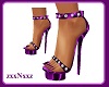Purple Satin Sandels