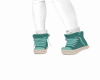 Pale green sneakers