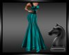 Teal Blush Rose Gown