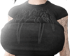 y2k dark crop T + tats