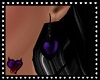 [I] Purple Heart Earring