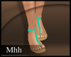 M' Teal sandals