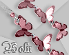 Pink Butterfly Earrings
