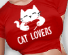 SHRT - RED CAT LOVERS