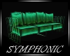 Green Neon Glow Sofa