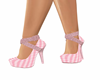 Barbie Pink Check Heels