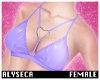 A! Heart bralette purple