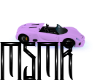 Lilac Car W/Poses
